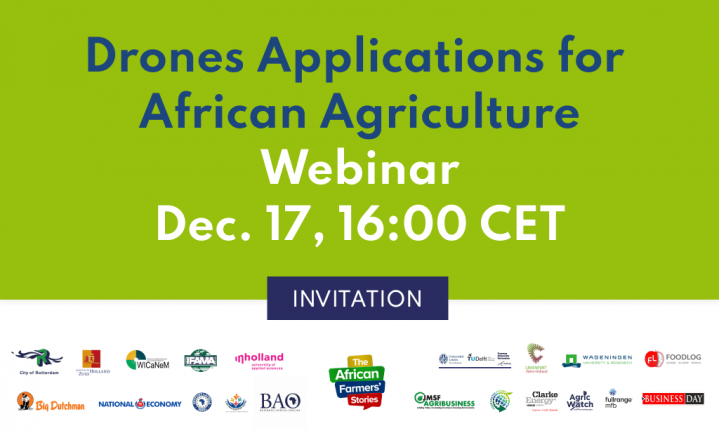 Drones Applications for African Agriculture - Join the Conversation, Thursday December 17